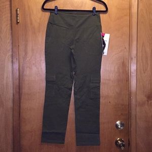 Women with Control Loden green cargo pants, XSP